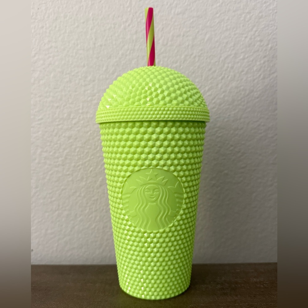 NWT 30th Anniversary Starbucks 16oz Bright Green Cup